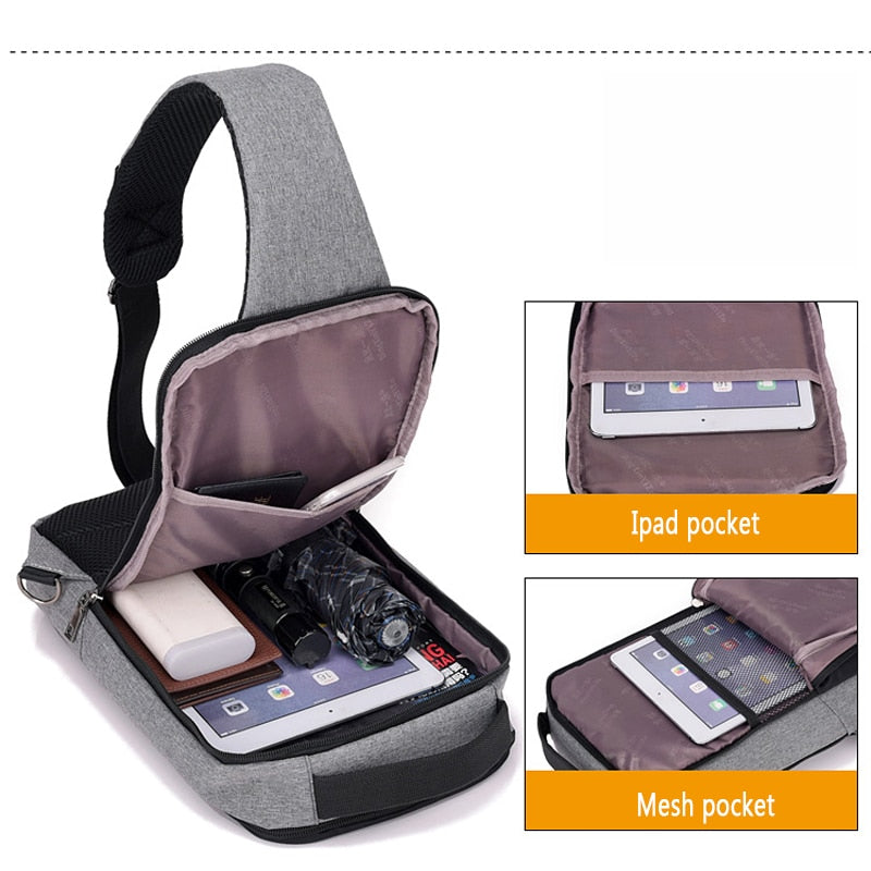 Sac de voyage chargement USB antivol !